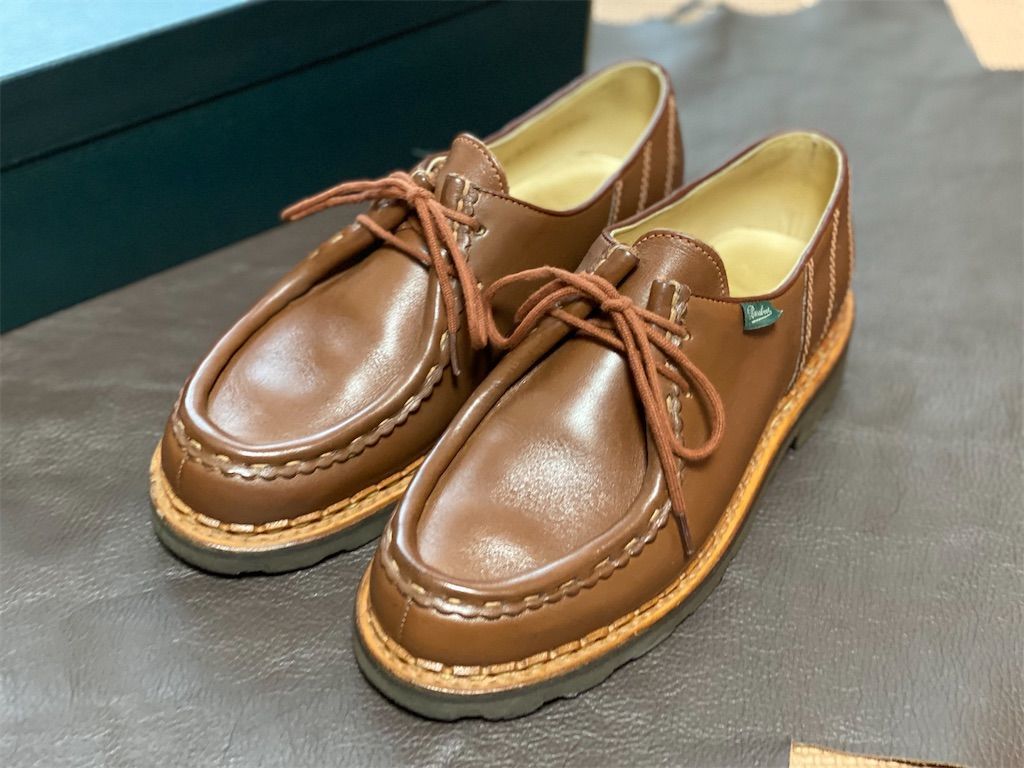 レア Paraboot パラブーツ ミカエル グリーン 緑 vert 靴 ドレス